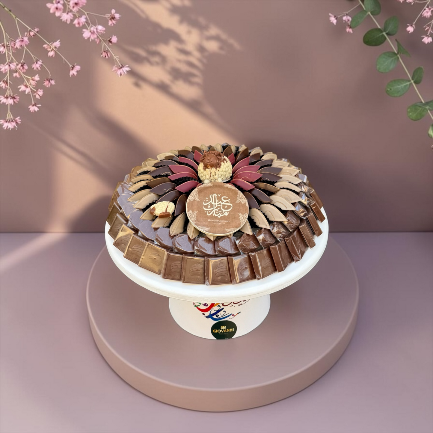 Luxury Stainless Steel Platter with Stand | E5