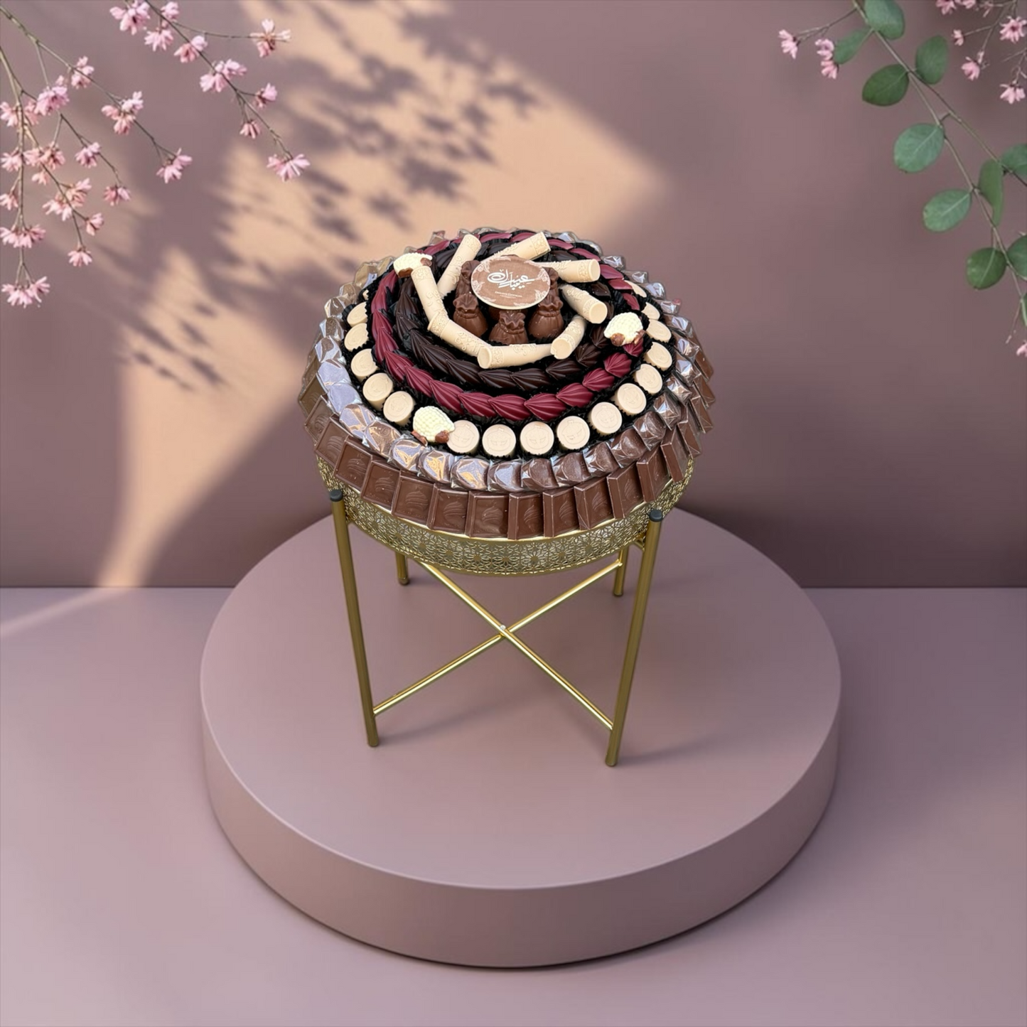 Luxury Stainless Steel Platter with Stand | E11