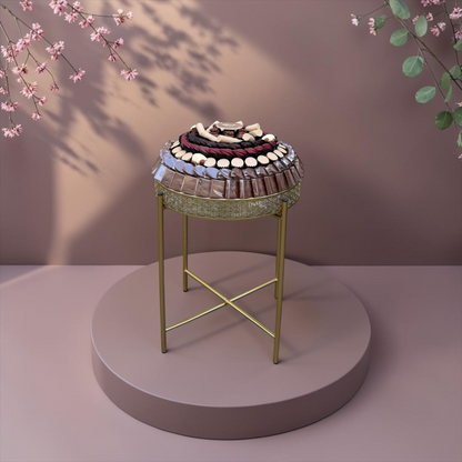 Luxury Stainless Steel Platter with Stand | E11