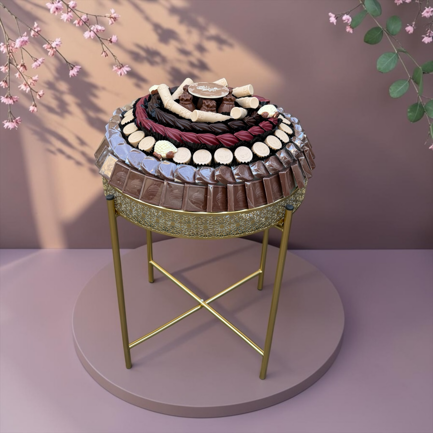 Luxury Stainless Steel Platter with Stand | E11