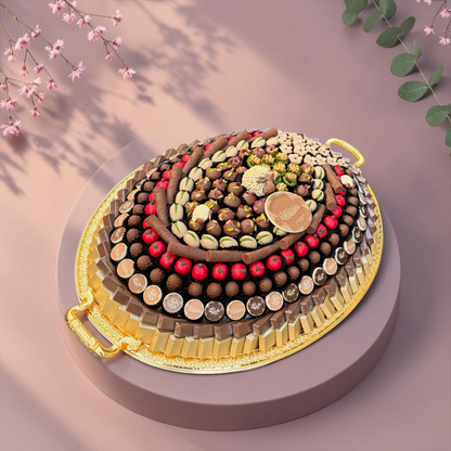 VIP Stainless Steel Platter with Assorted Belgian Chocolate 4KG | E79