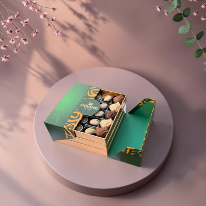 Mixed Chocolate Nuts and Petit Four Gift Box | E82