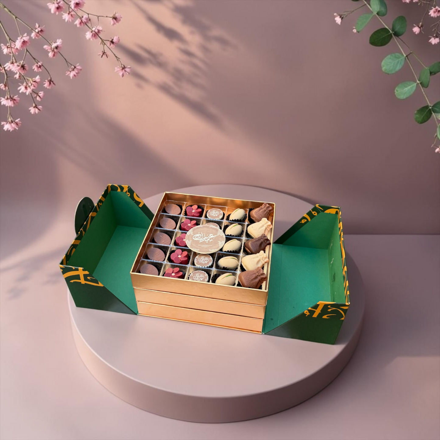 Mixed Chocolate Nuts and Petit Four Gift Box | E82