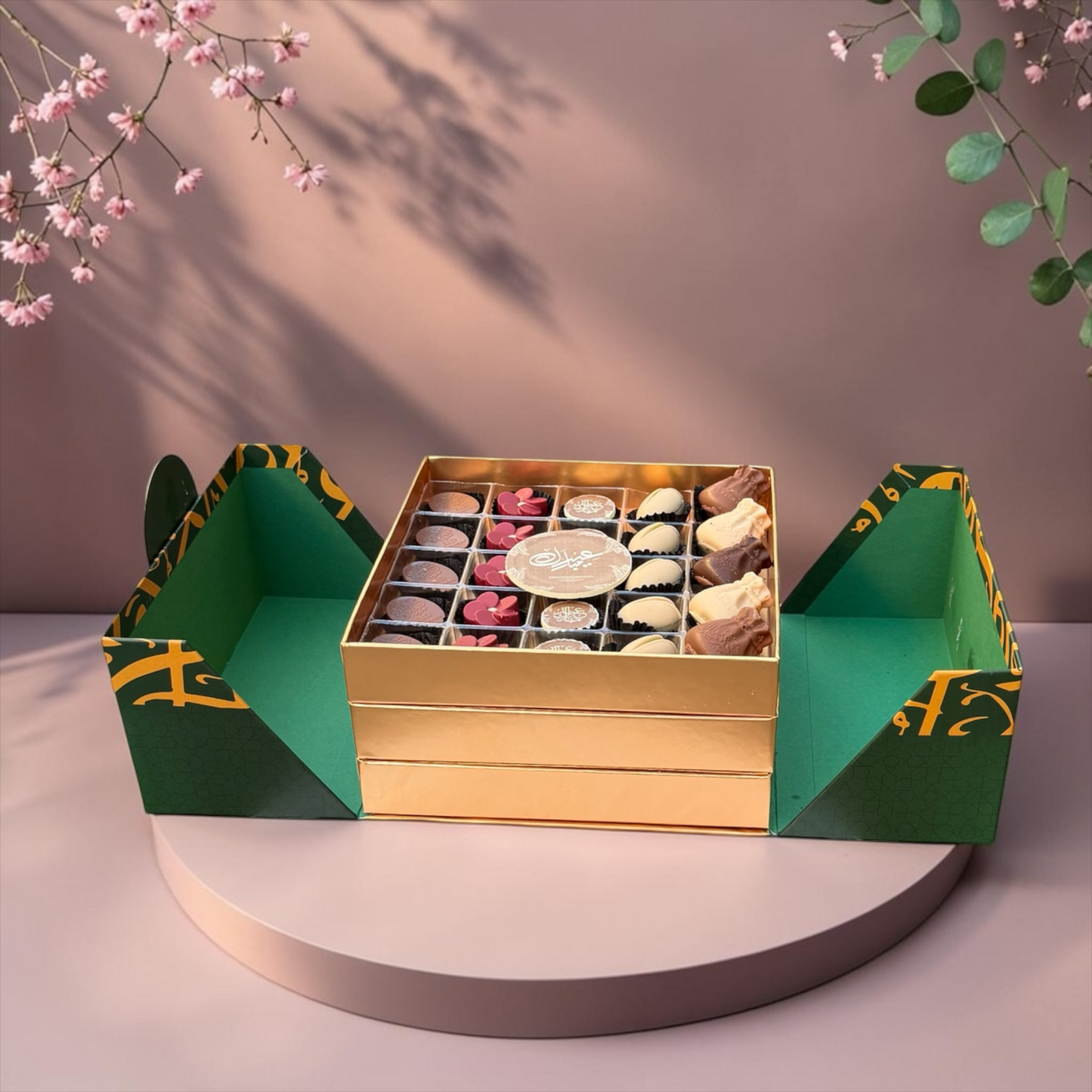 Mixed Chocolate Nuts and Petit Four Gift Box | E82