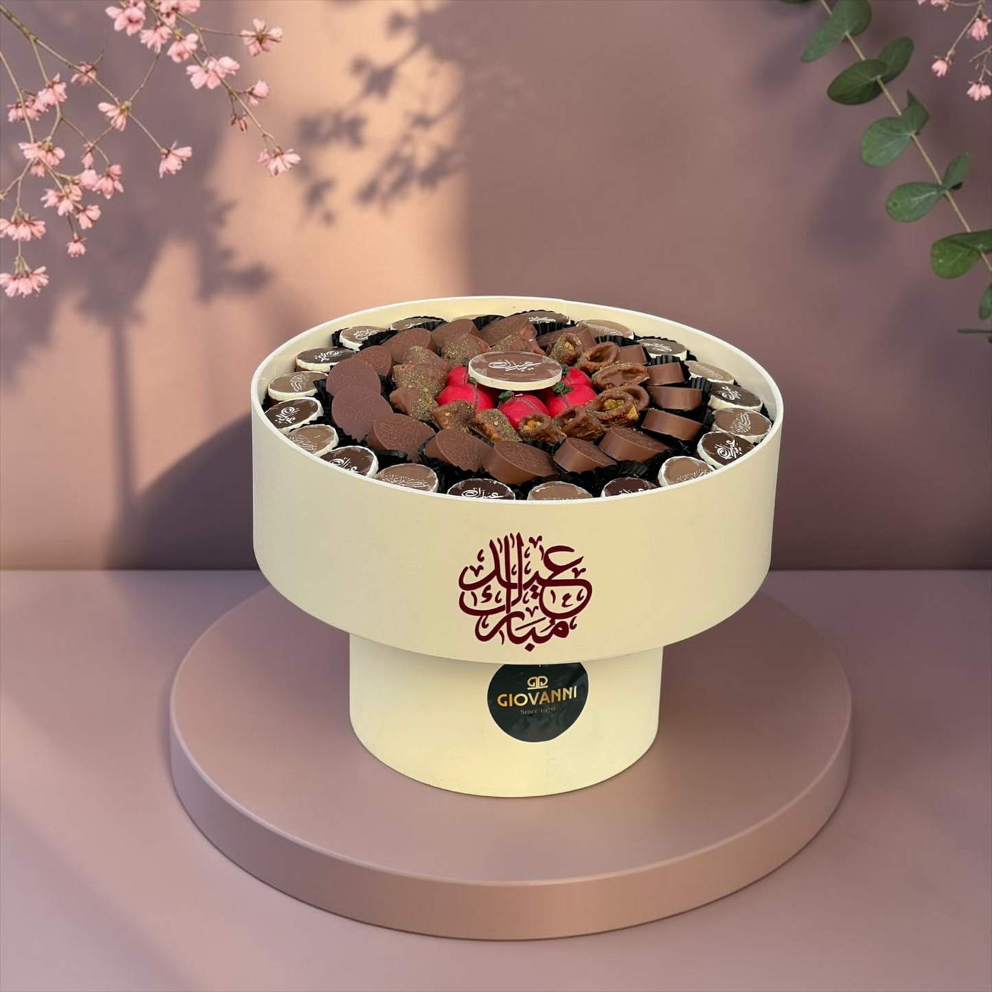 Acrylic Wood Stand with Assorted Chocolate | E110