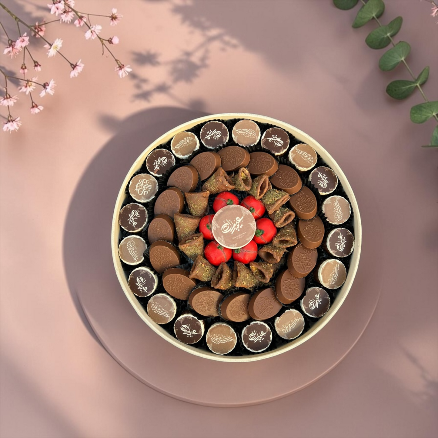 Acrylic Wood Stand with Assorted Chocolate | E110
