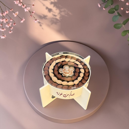 Acrylic Wood Stand with Assorted Chocolate | E111