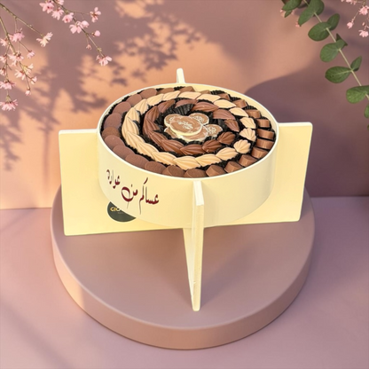 Acrylic Wood Stand with Assorted Chocolate | E111