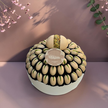 Porcelain Platter with Pistachio Chocolate | E108