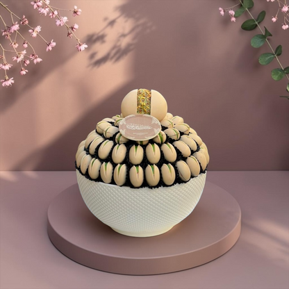 Porcelain Platter with Pistachio Chocolate | E108