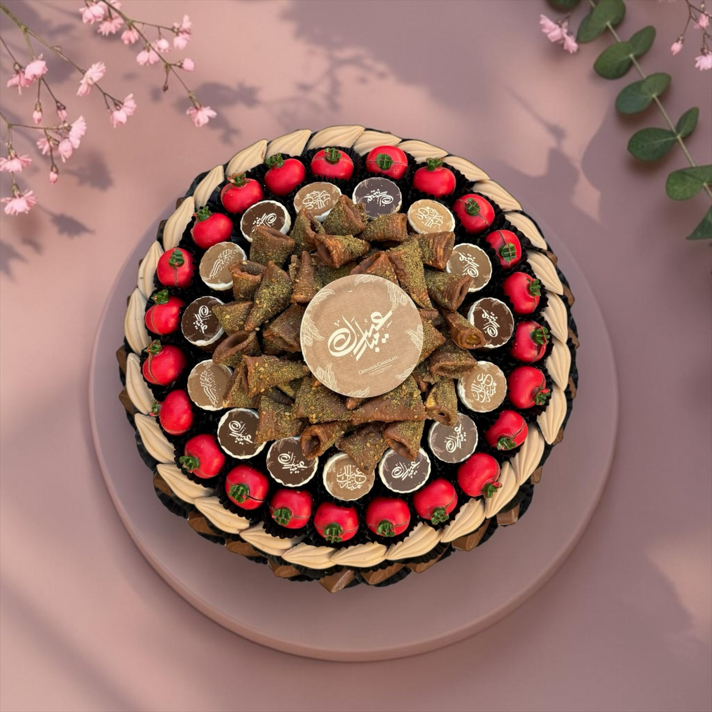 Porcelain Platter with Assorted Chocolate | E107
