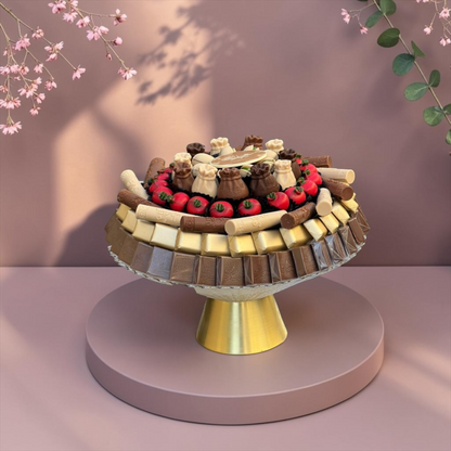Crystal Platter with Assorted Chocolate | E104