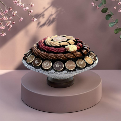 Crystal Assorted Chocolate Bowl 750g | E129