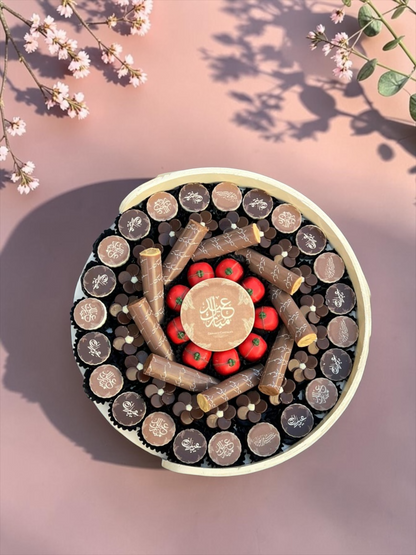 Wooden Stand with Assorted Chocolate | EO150