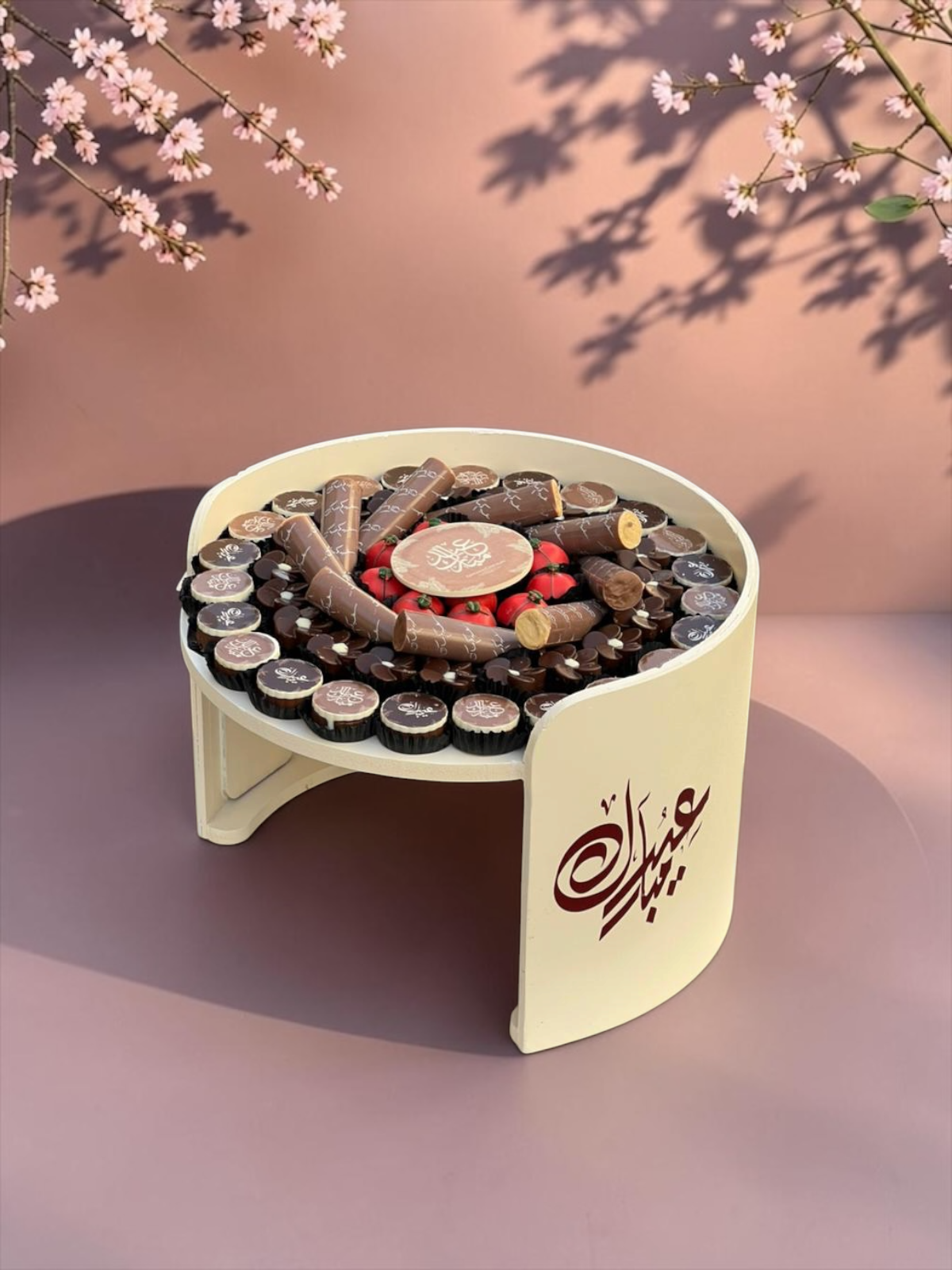 Wooden Stand with Assorted Chocolate | EO150