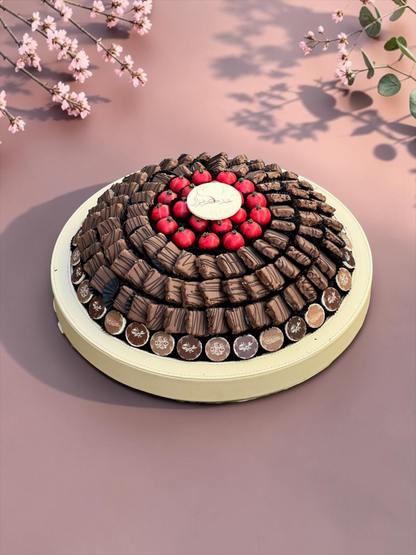 Leather Platter – Chocolate-Dipped Croissant | EO147