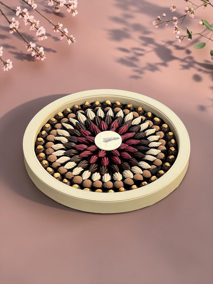 Leather Platter with Assorted Chocolate | EO142