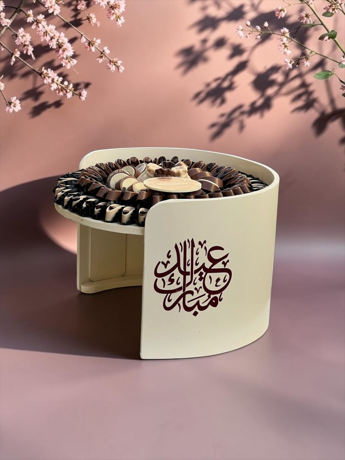 Wooden Stand with Assorted Chocolate | EO144