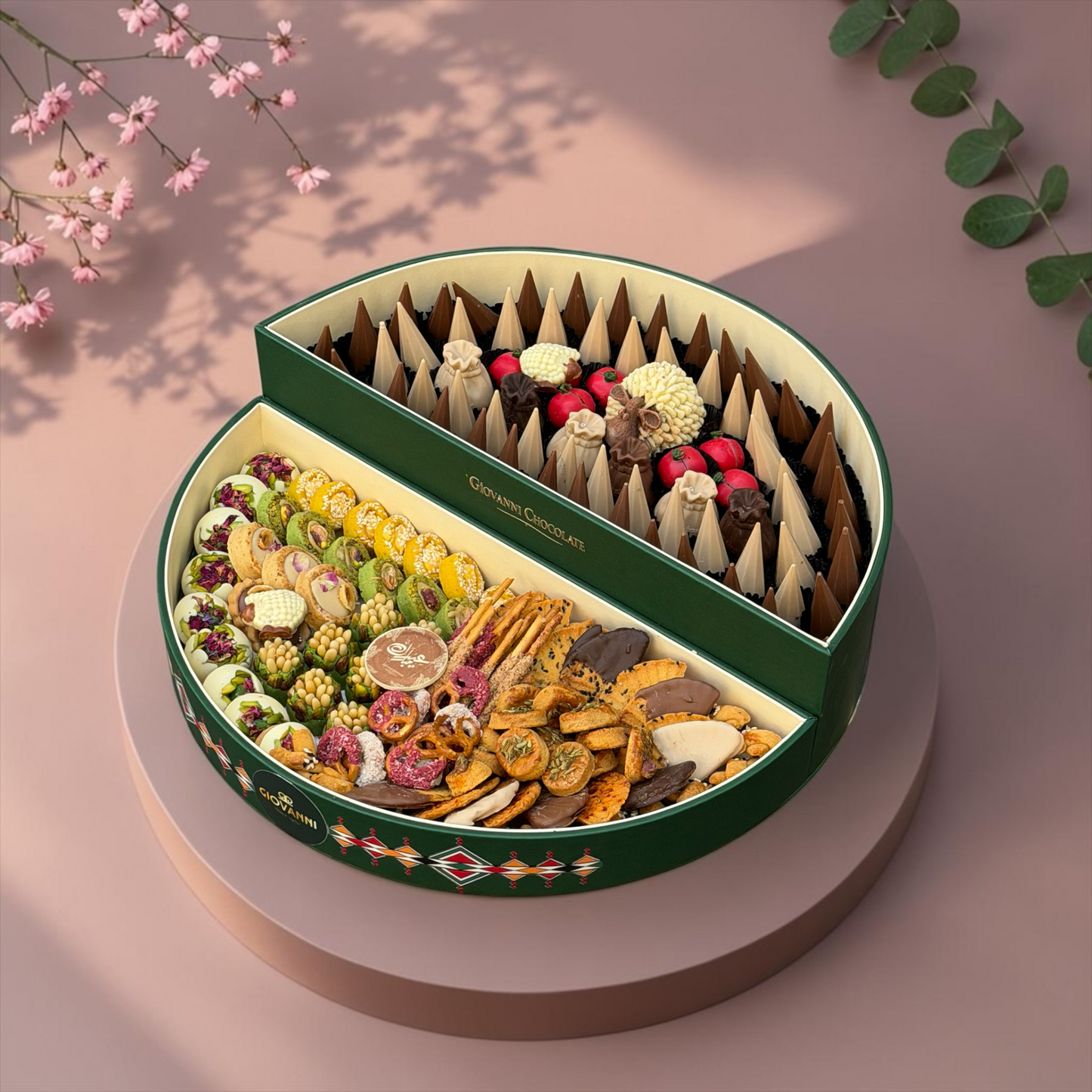Luxury Leather Box with Assorted Chocolates & Sweets| E173