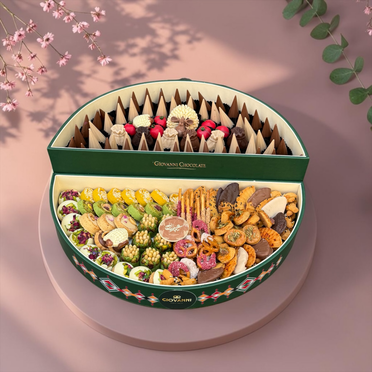 Luxury Leather Box with Assorted Chocolates & Sweets| E173