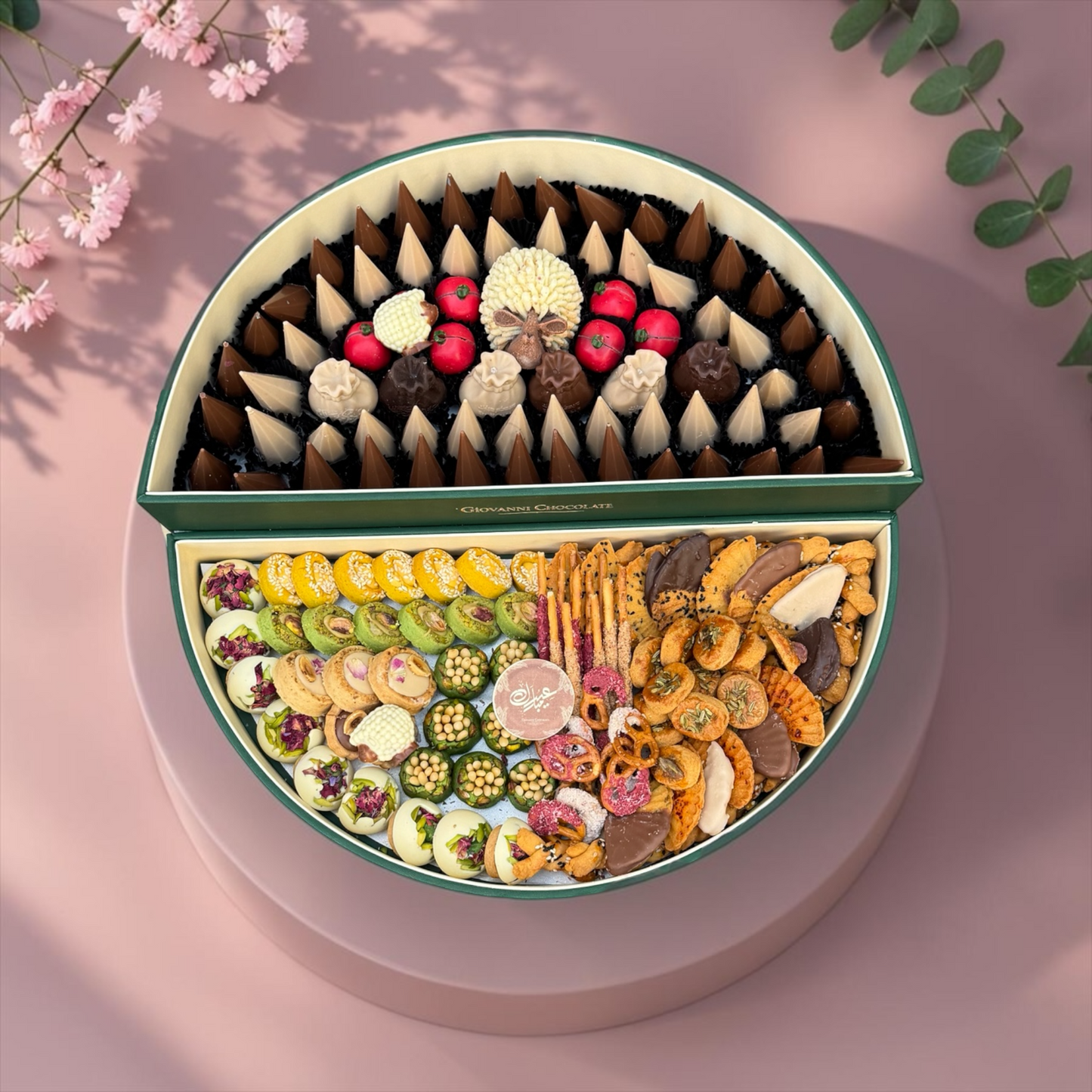 Luxury Leather Box with Assorted Chocolates & Sweets| E173