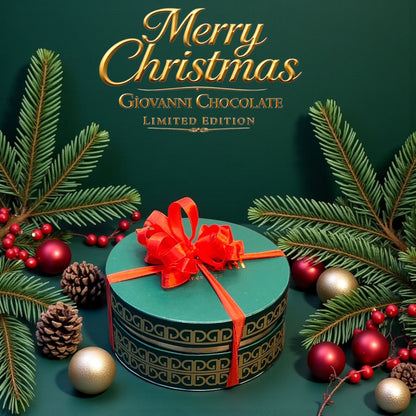 Luxury Christmas Chocolate Box – Macarons, Cookies & Printed Chocolates Small